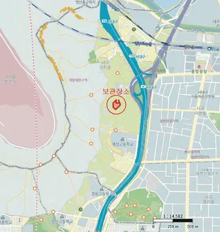 투싼(TUCSON) 위치도 1